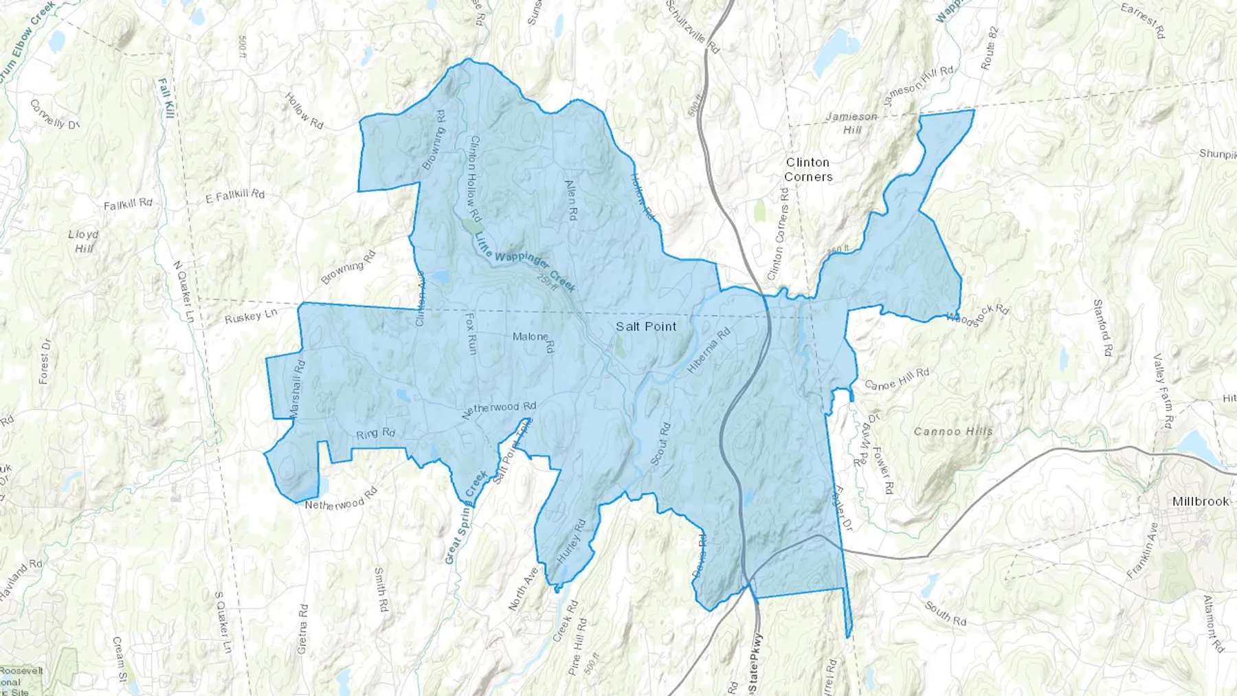 Salt Point, NY Cash heating Oil delivery map Map of the COD Fuel Oil delivery service area for Salt Point, NY