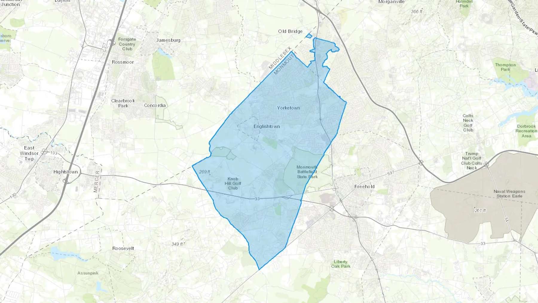 Tennent, NJ Cash heating Oil delivery map Map of the COD Fuel Oil delivery service area for Tennent, NJ