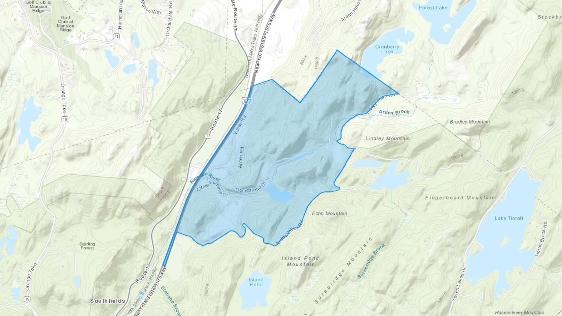 Arden, NY Cash heating Oil delivery map Map of the COD Fuel Oil delivery service area for Arden, NY