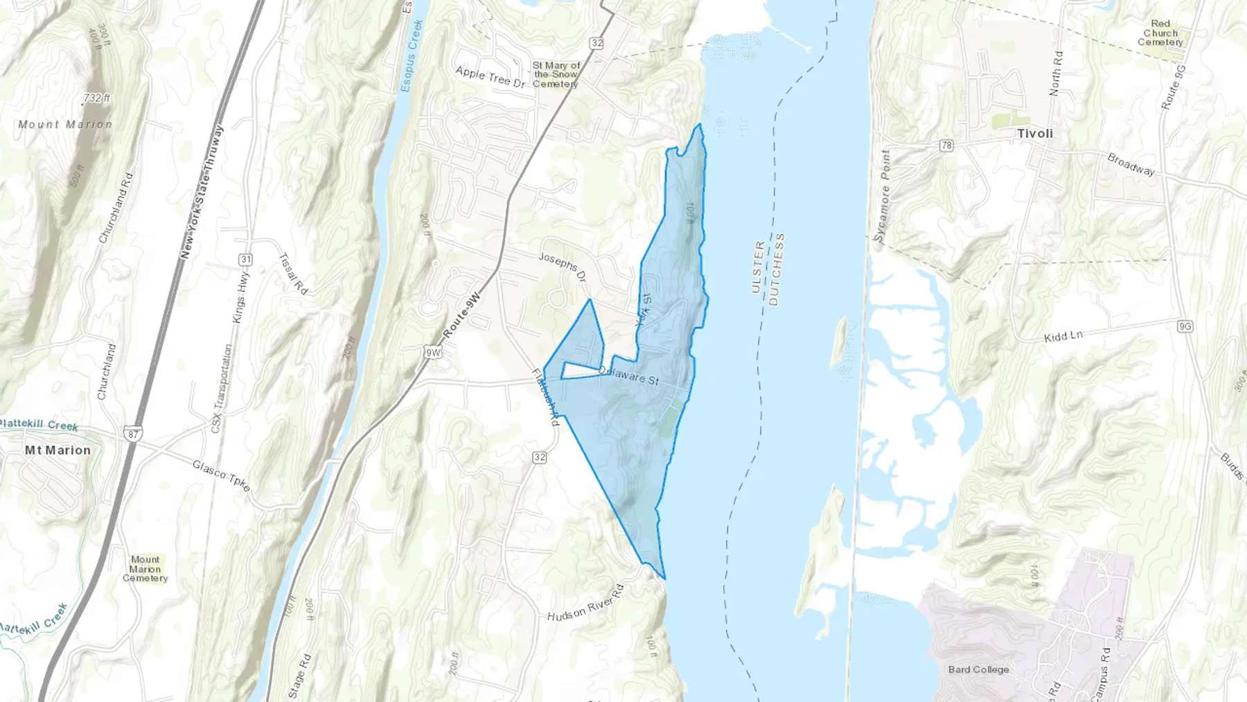 Glasco, NY Cash heating Oil delivery map Map of the COD Fuel Oil delivery service area for Glasco, NY