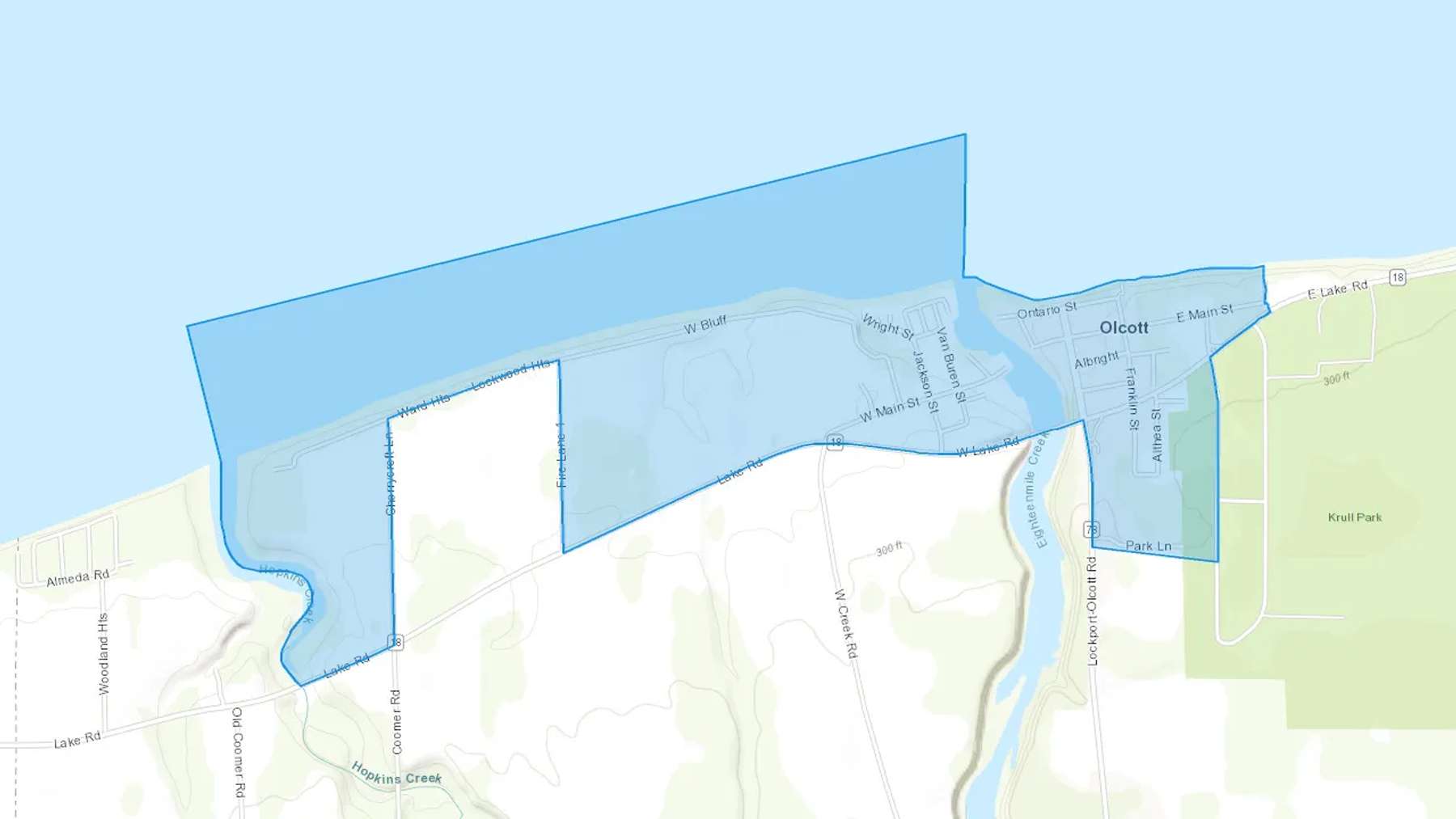 Olcott, NY Cash heating Oil delivery map Map of the COD Fuel Oil delivery service area for Olcott, NY