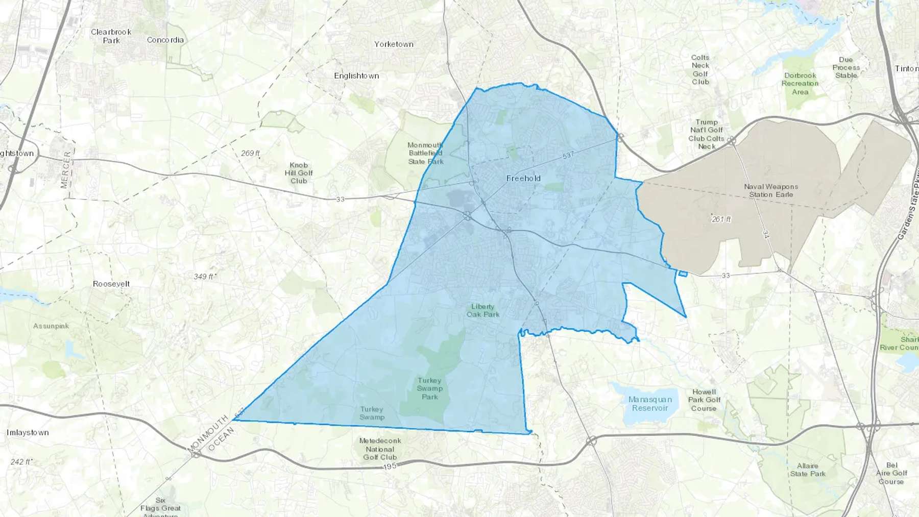 Adelphia, NJ Cash heating Oil delivery map Map of the COD Fuel Oil delivery service area for Adelphia, NJ