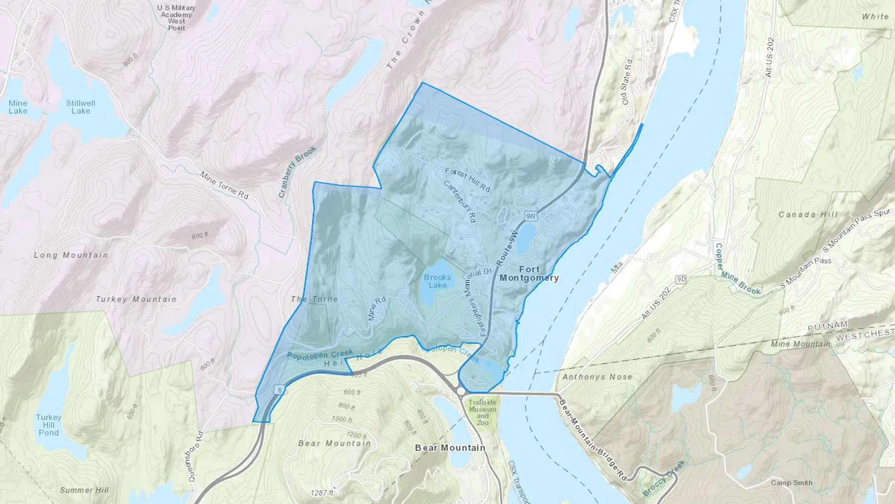 Fort Montgomery, NY Cash heating Oil delivery map Map of the COD Fuel Oil delivery service area for Fort Montgomery, NY
