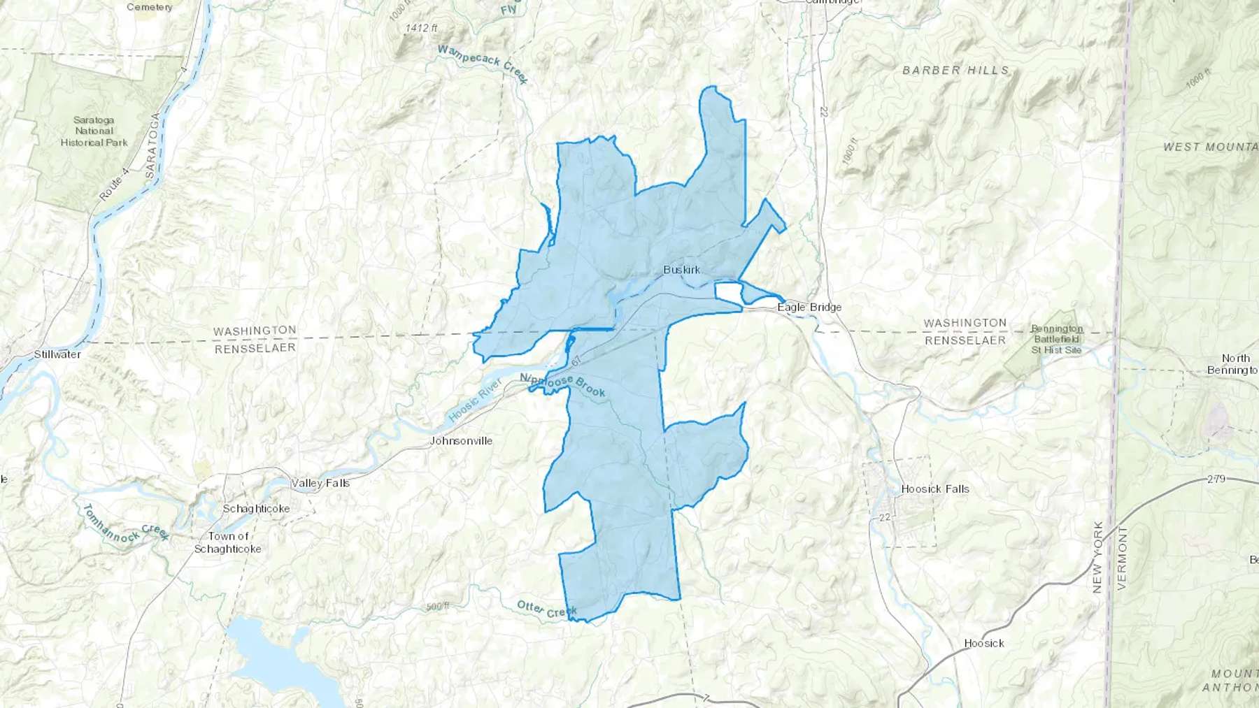 Buskirk, NY Cash heating Oil delivery map Map of the COD Fuel Oil delivery service area for Buskirk, NY