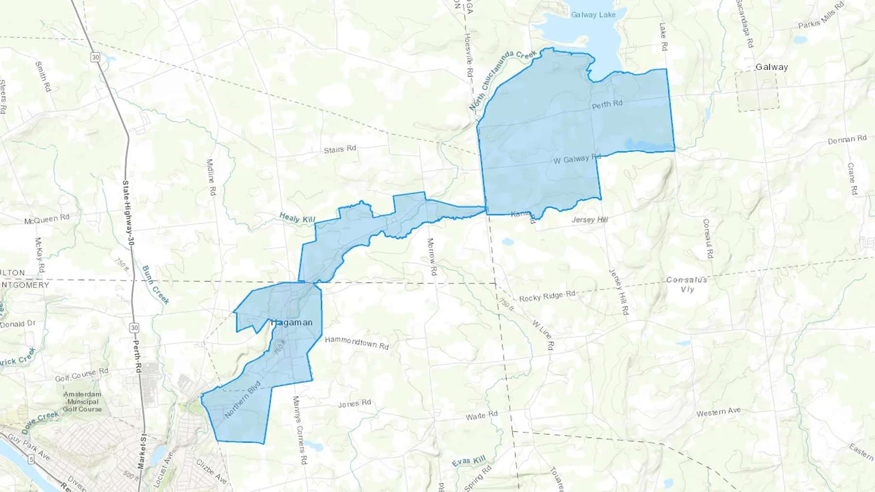 Hagaman, NY Cash heating Oil delivery map Map of the COD Fuel Oil delivery service area for Hagaman, NY