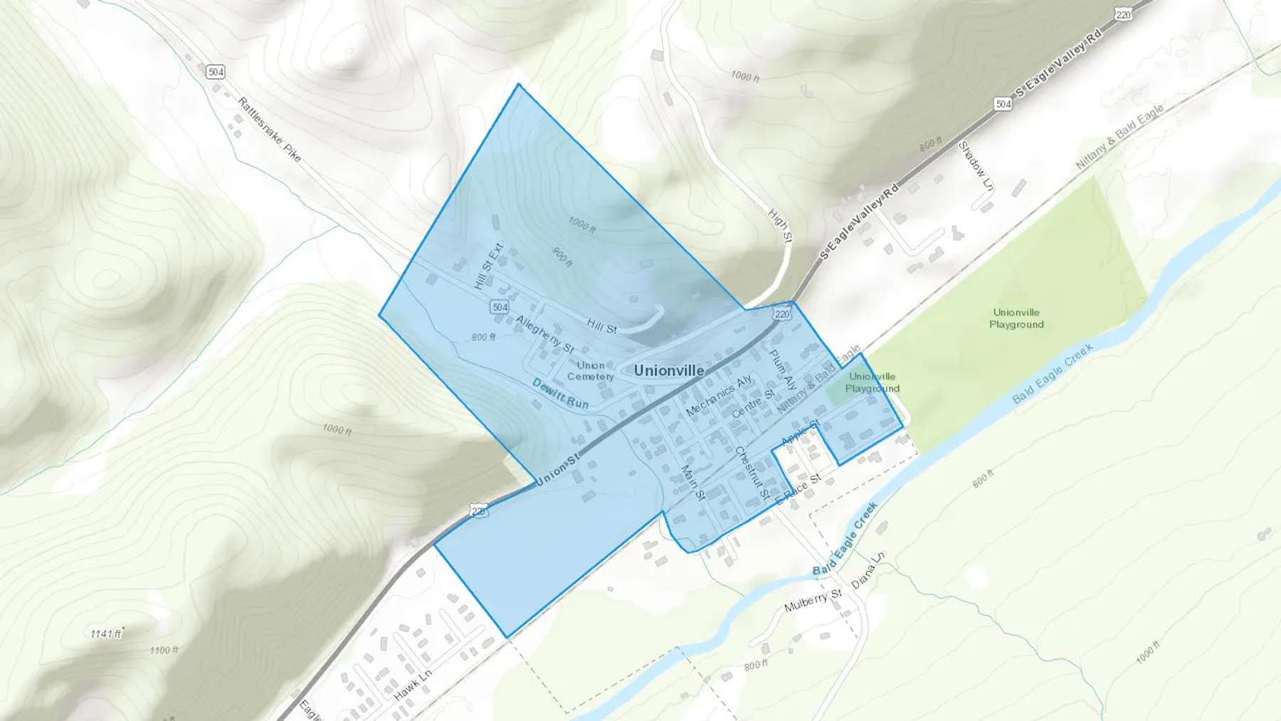 Fleming, PA Cash heating Oil delivery map Map of the COD Fuel Oil delivery service area for Fleming, PA