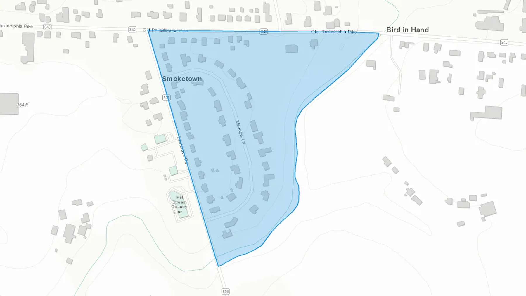 Smoketown, PA Cash heating Oil delivery map Map of the COD Fuel Oil delivery service area for Smoketown, PA