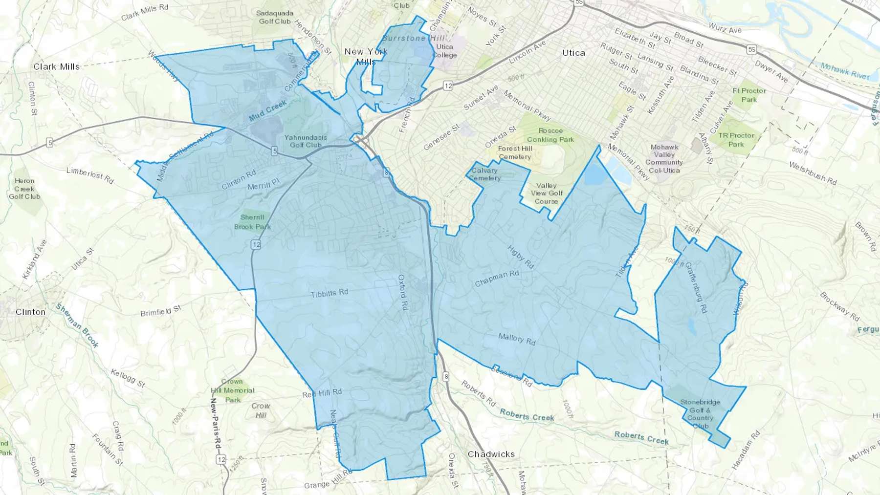 Washington Mills, NY Cash heating Oil delivery map Map of the COD Fuel Oil delivery service area for Washington Mills, NY