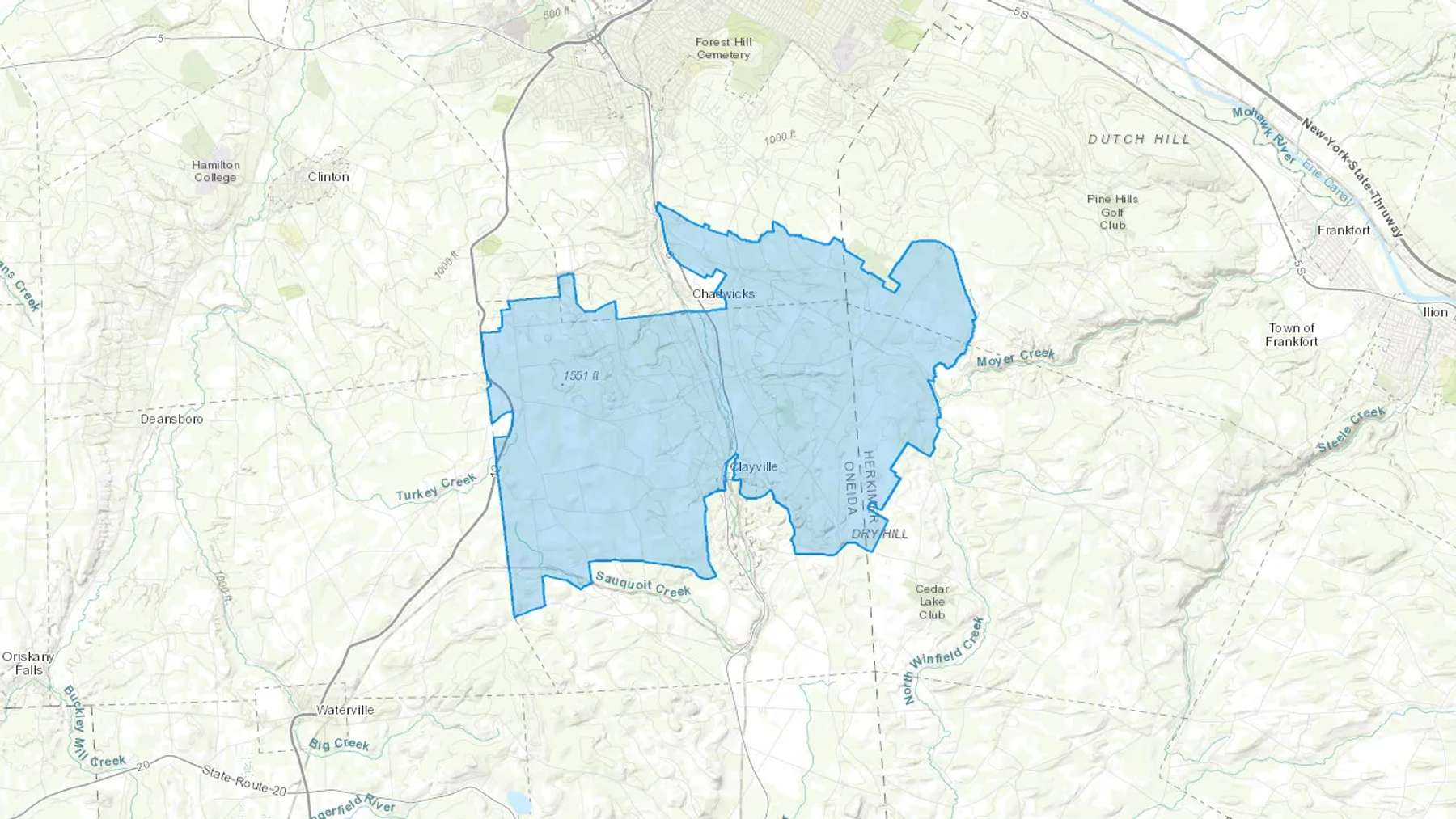 Sauquoit, NY Cash heating Oil delivery map Map of the COD Fuel Oil delivery service area for Sauquoit, NY