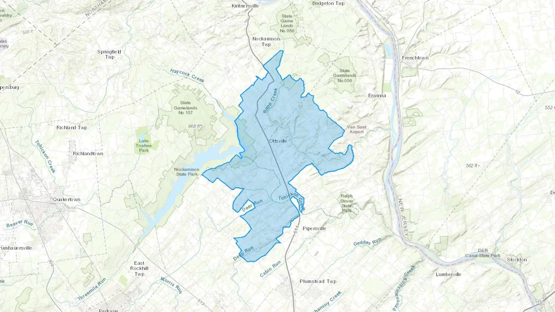 Bedminster, PA Cash heating Oil delivery map Map of the COD Fuel Oil delivery service area for Bedminster, PA