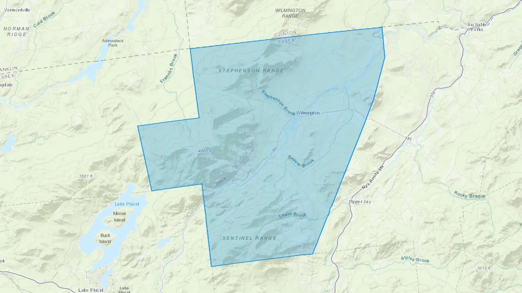 Wilmington, NY Cash heating Oil delivery map Map of the COD Fuel Oil delivery service area for Wilmington, NY