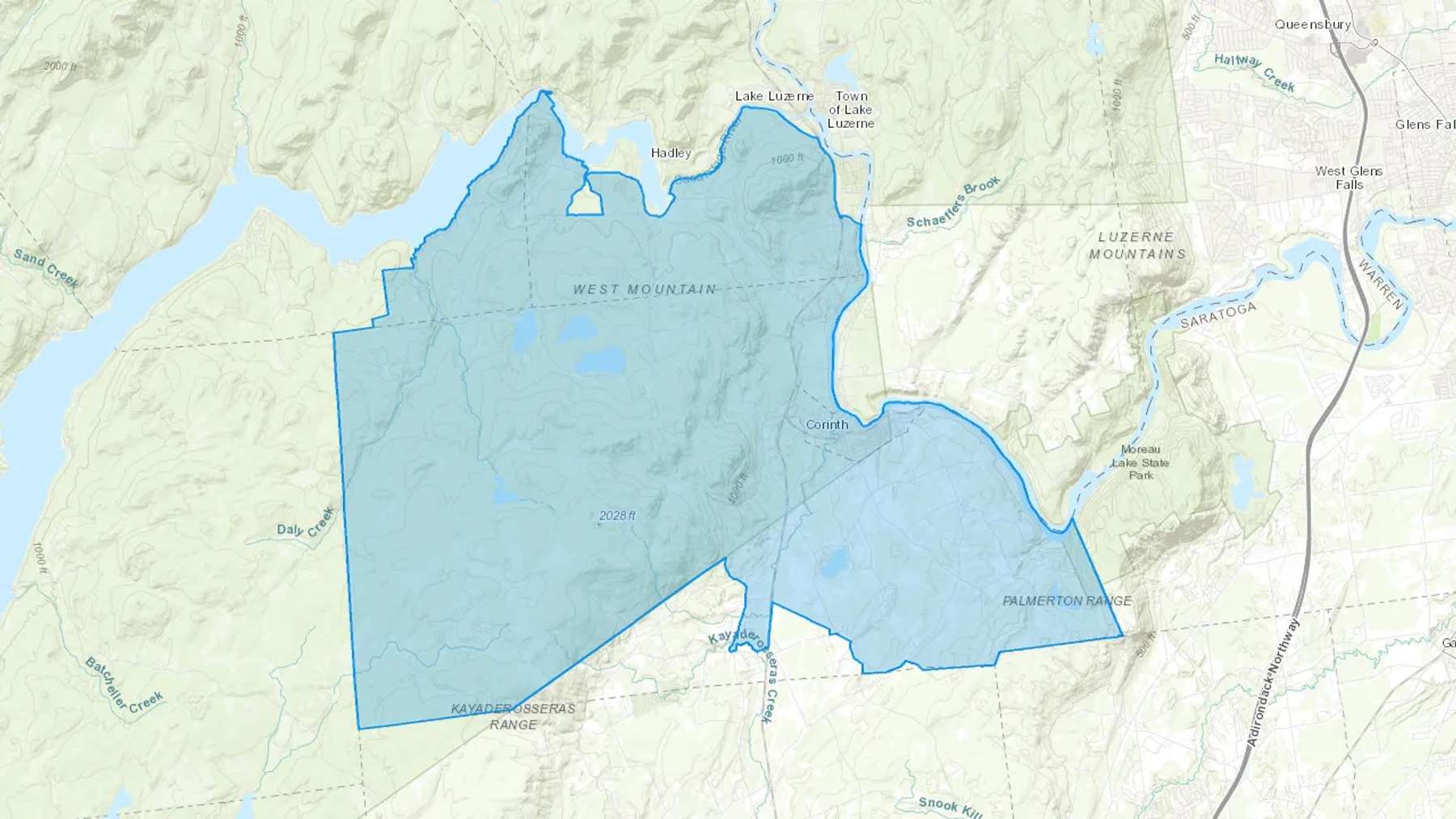 Corinth, NY Cash heating Oil delivery map Map of the COD Fuel Oil delivery service area for Corinth, NY