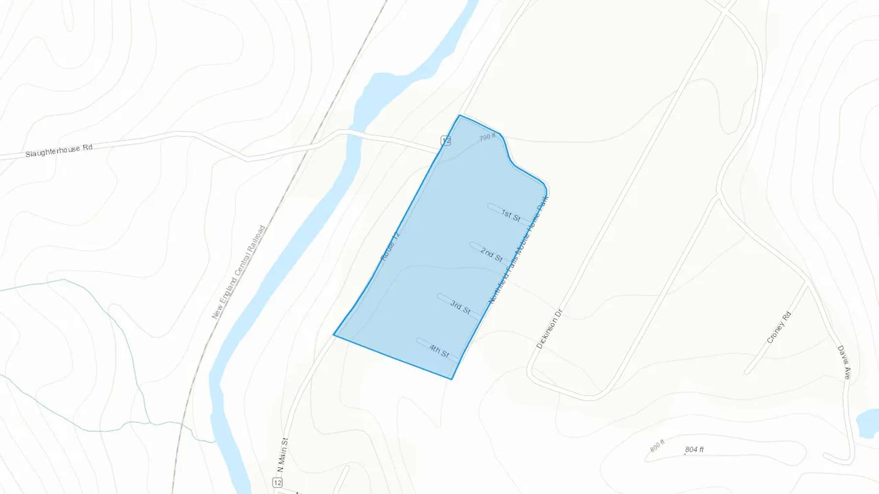 Northfield Falls, VT Cash heating Oil delivery map Map of the COD Fuel Oil delivery service area for Northfield Falls, VT