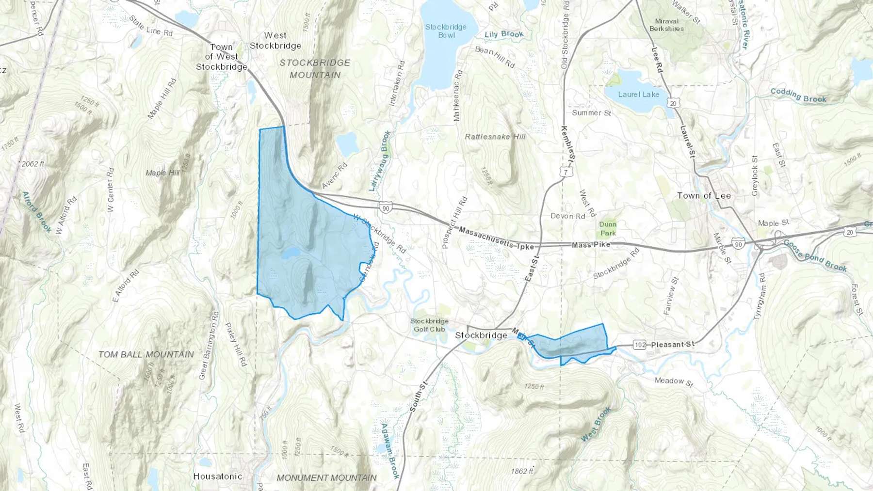 Glendale, MA Cash heating Oil delivery map Map of the COD Fuel Oil delivery service area for Glendale, MA