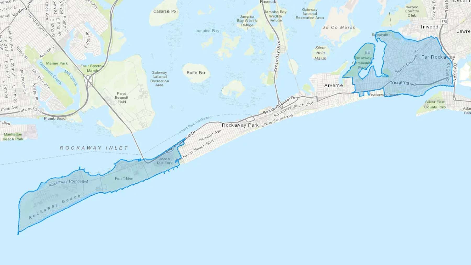 Far Rockaway, NY Cash heating Oil delivery map Map of the COD Fuel Oil delivery service area for Far Rockaway, NY