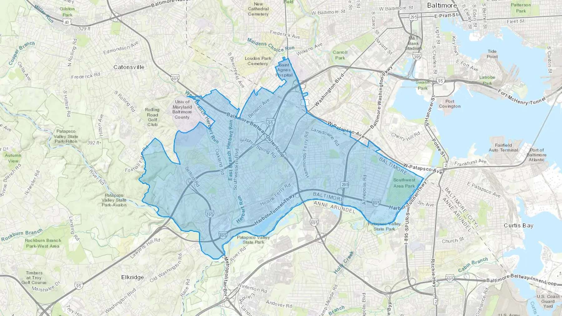 Halethorpe, MD Cash heating Oil delivery map Map of the COD Fuel Oil delivery service area for Halethorpe, MD