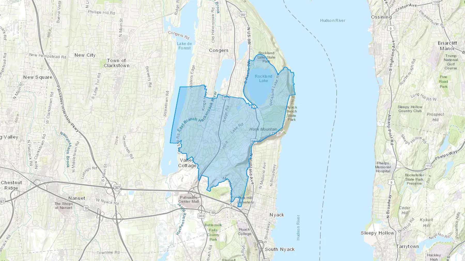 Valley Cottage, NY Cash heating Oil delivery map Map of the COD Fuel Oil delivery service area for Valley Cottage, NY