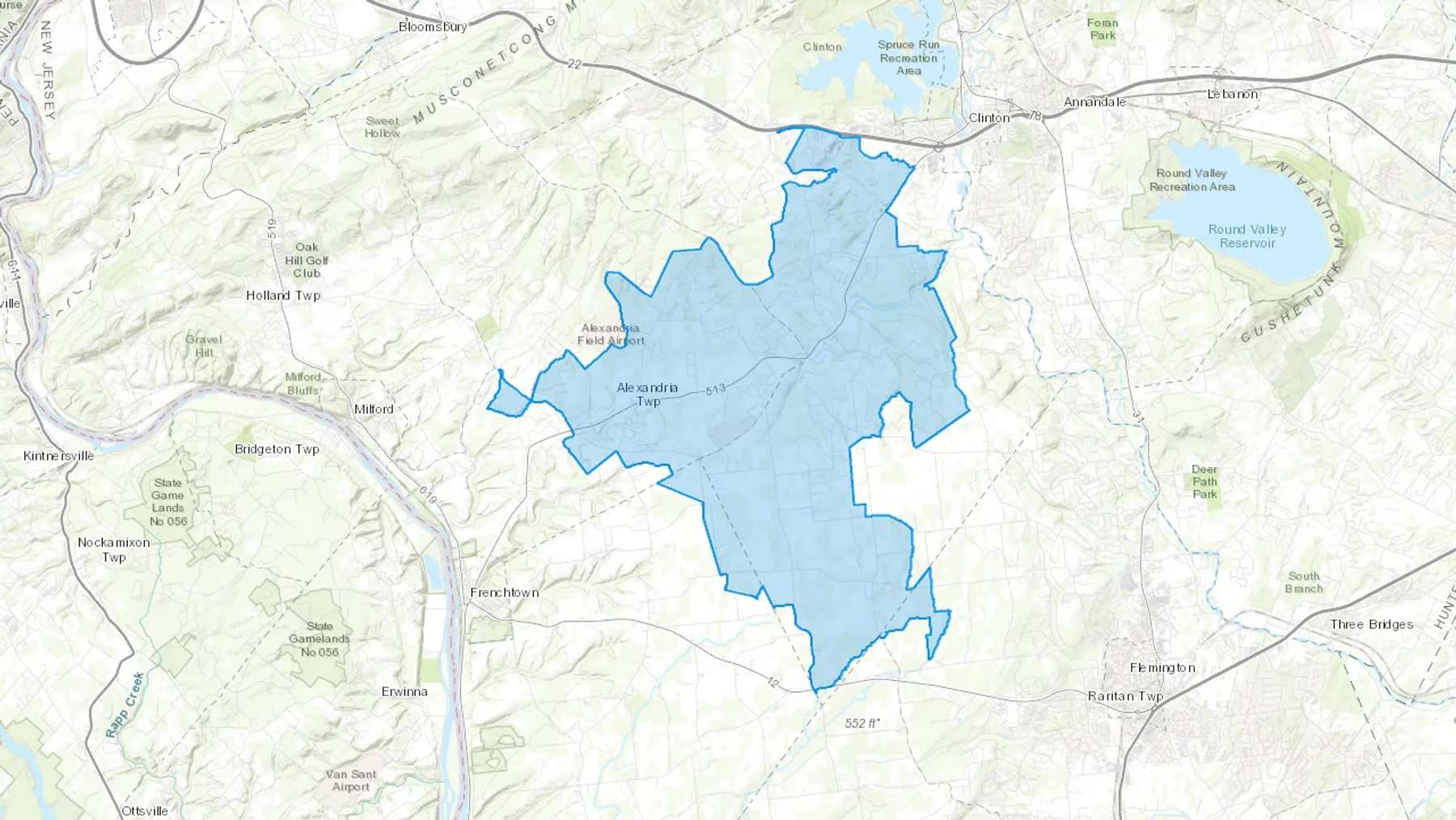 Quakertown, NJ Cash heating Oil delivery map Map of the COD Fuel Oil delivery service area for Quakertown, NJ