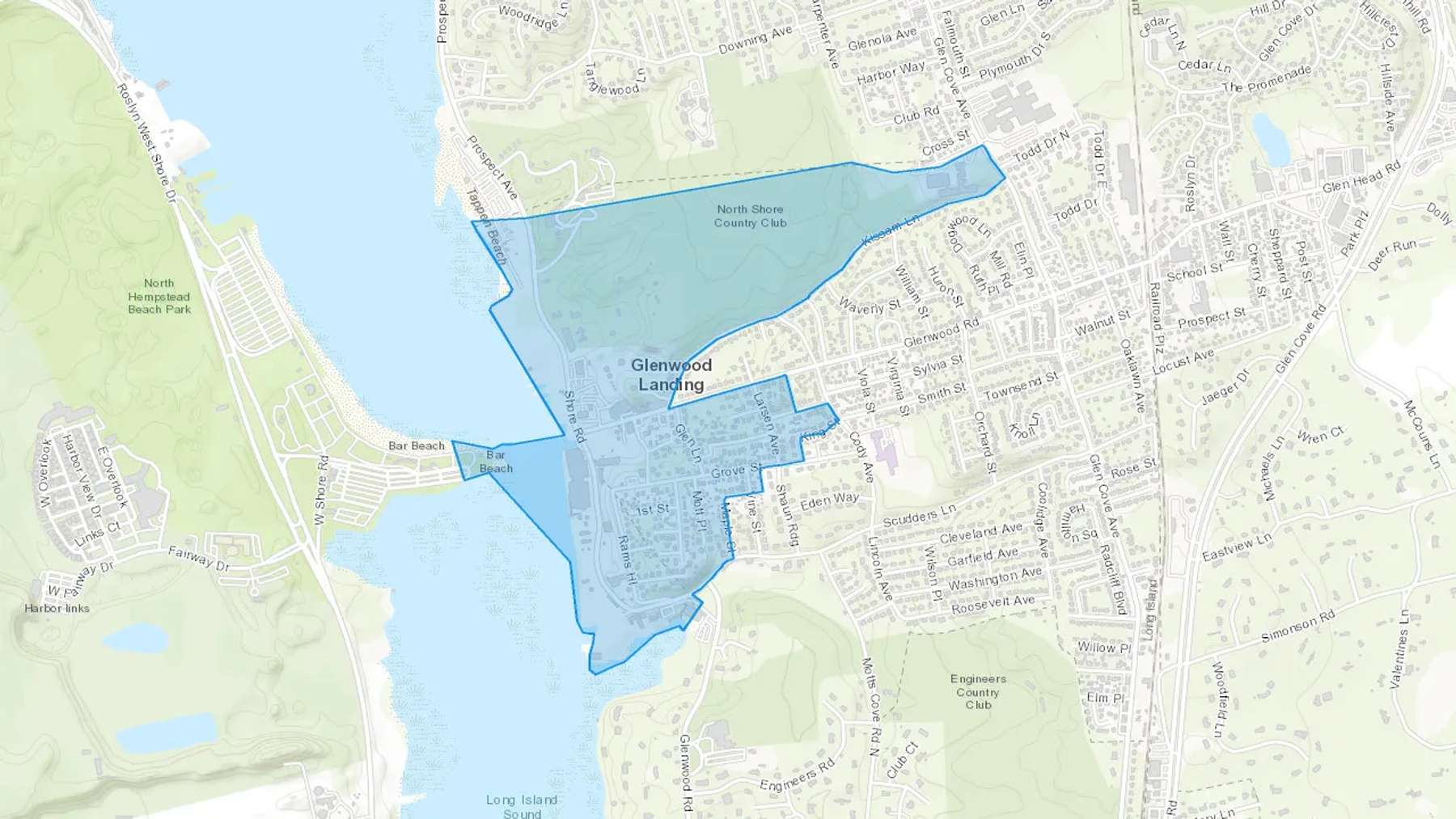 Glenwood Landing, NY Cash heating Oil delivery map Map of the COD Fuel Oil delivery service area for Glenwood Landing, NY