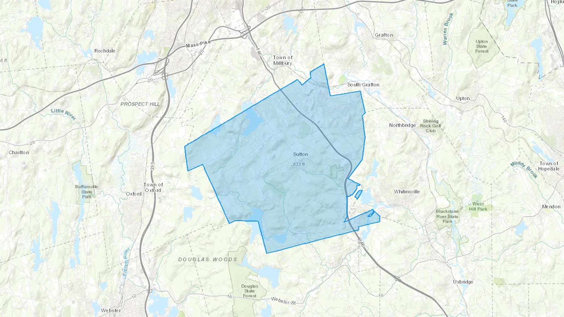 Manchaug, MA Cash heating Oil delivery map Map of the COD Fuel Oil delivery service area for Manchaug, MA