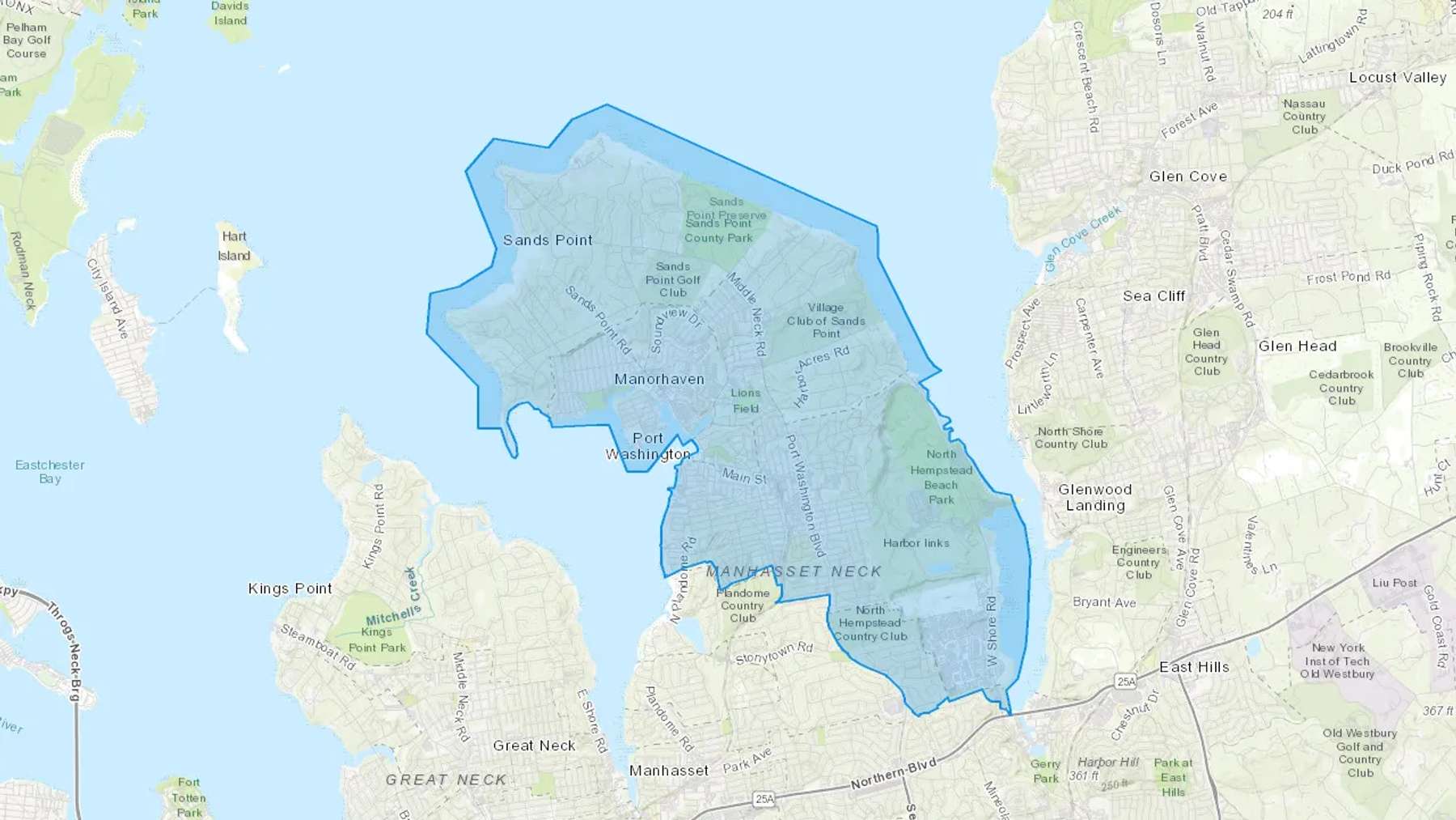 Port Washington, NY Cash heating Oil delivery map Map of the COD Fuel Oil delivery service area for Port Washington, NY