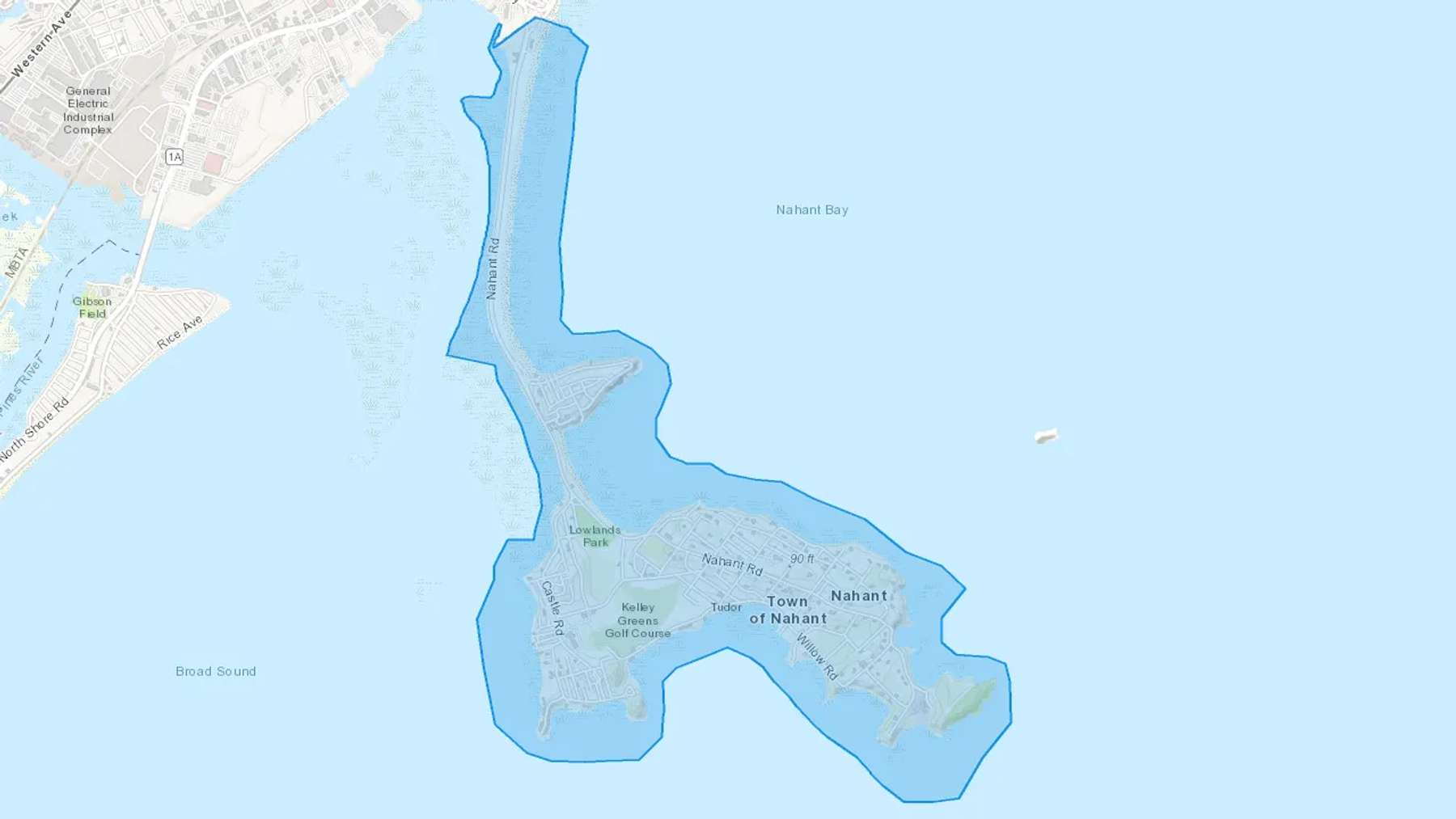 Nahant, MA Cash heating Oil delivery map Map of the COD Fuel Oil delivery service area for Nahant, MA