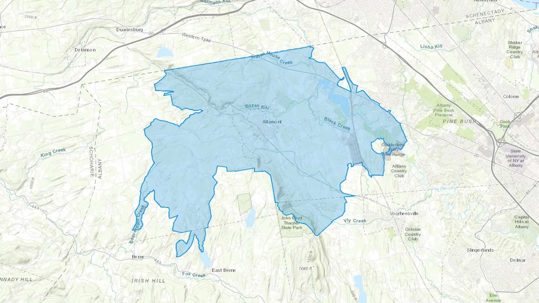 Knox, NY Cash heating Oil delivery map Map of the COD Fuel Oil delivery service area for Knox, NY