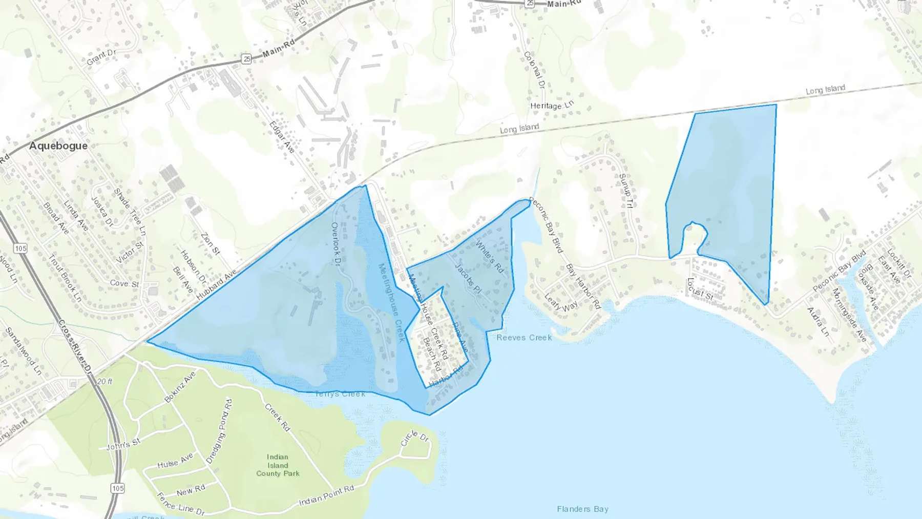 Aquebogue, NY Cash heating Oil delivery map Map of the COD Fuel Oil delivery service area for Aquebogue, NY