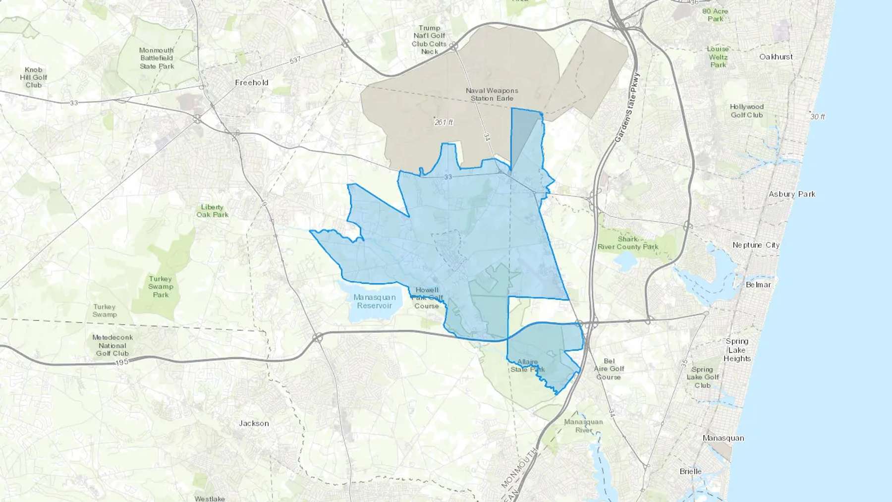 Farmingdale, NJ Cash heating Oil delivery map Map of the COD Fuel Oil delivery service area for Farmingdale, NJ