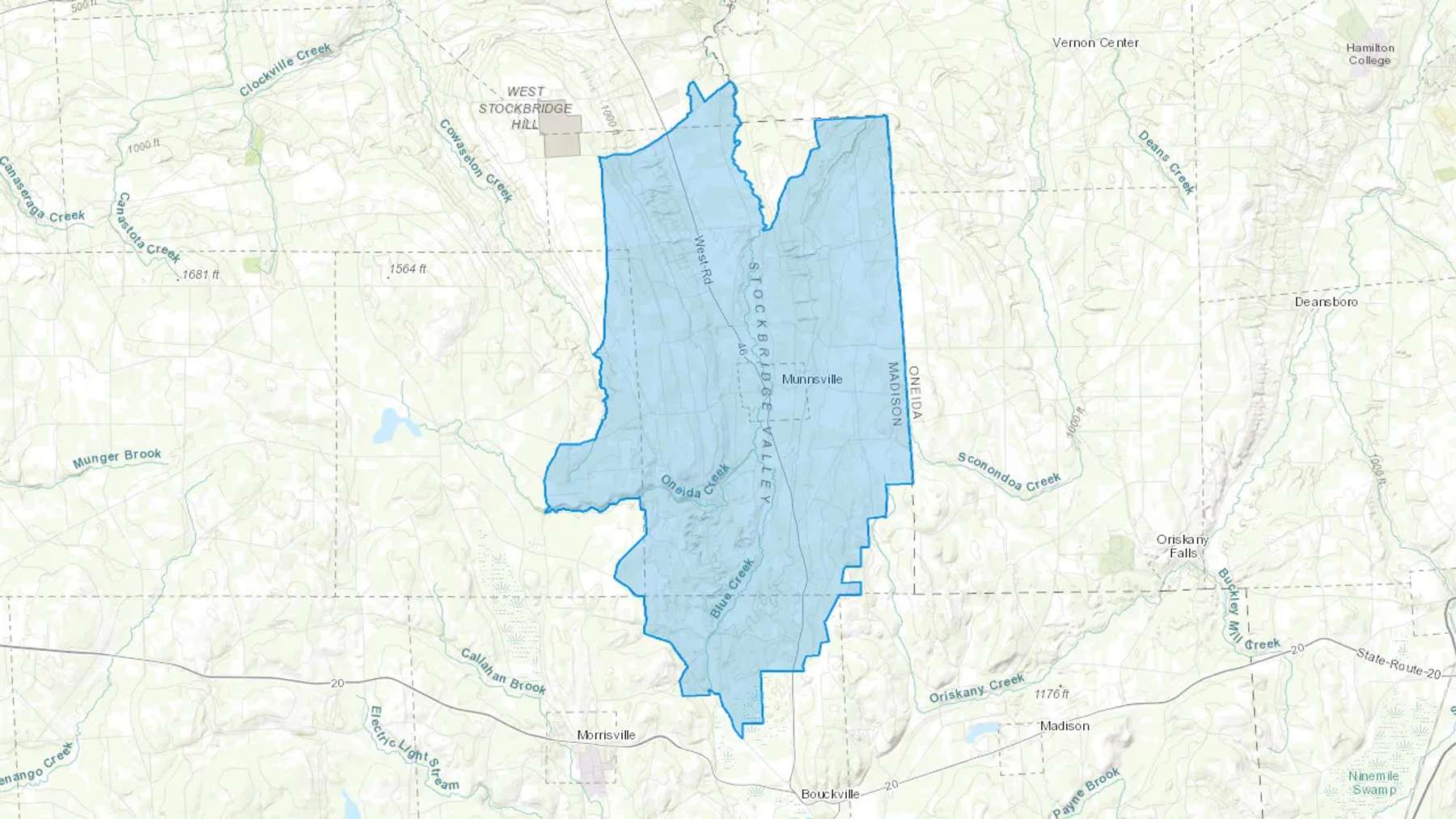Munnsville, NY Cash heating Oil delivery map Map of the COD Fuel Oil delivery service area for Munnsville, NY