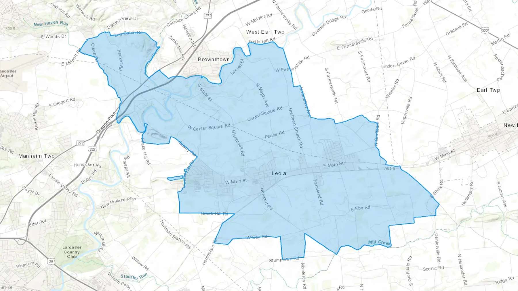 Talmage, PA Cash heating Oil delivery map Map of the COD Fuel Oil delivery service area for Talmage, PA