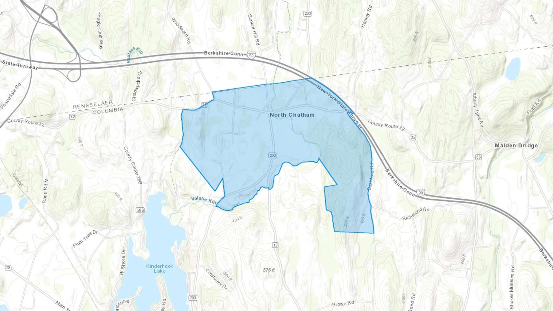 North Chatham, NY Cash heating Oil delivery map Map of the COD Fuel Oil delivery service area for North Chatham, NY