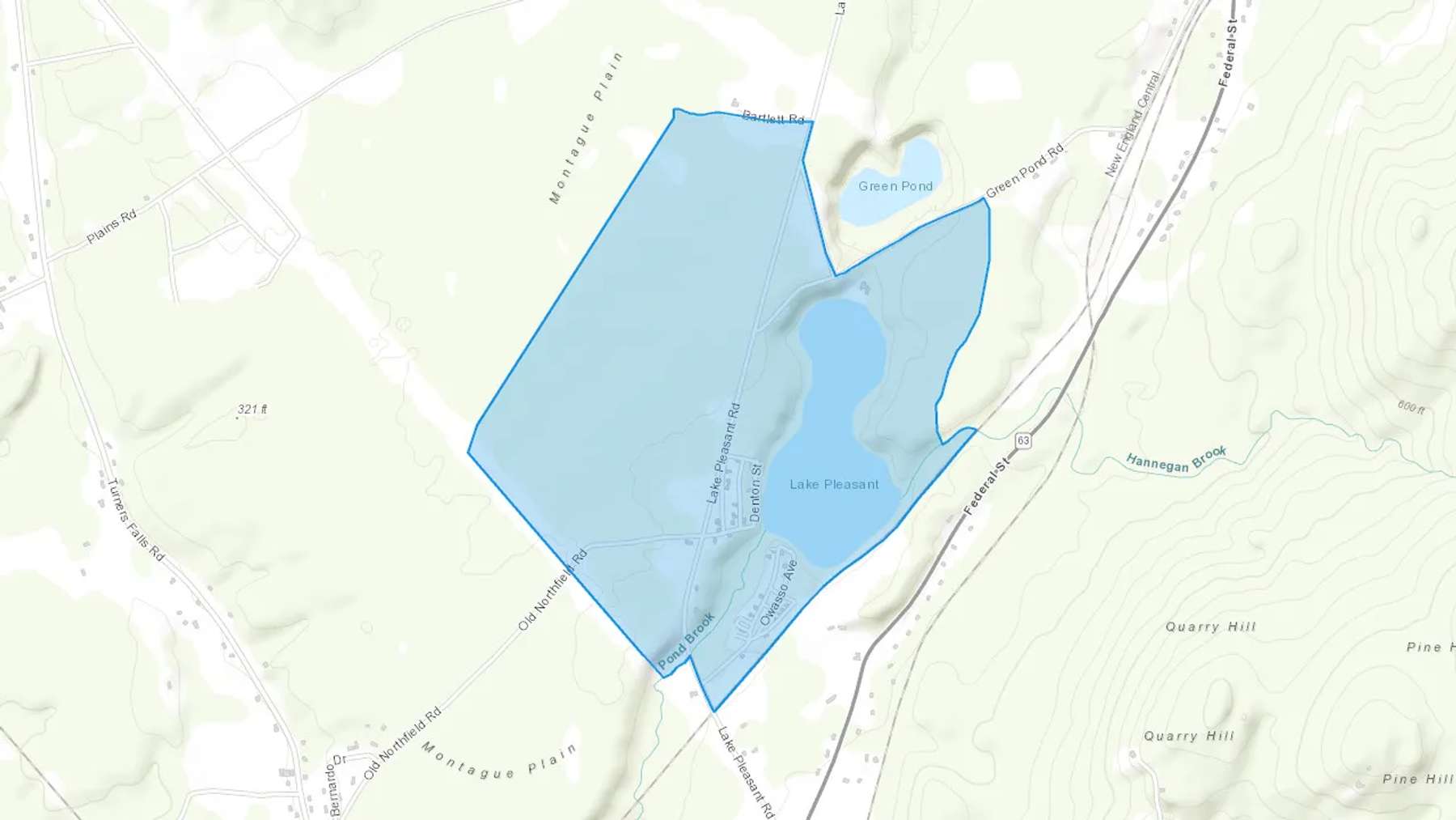 Lake Pleasant, MA Cash heating Oil delivery map Map of the COD Fuel Oil delivery service area for Lake Pleasant, MA