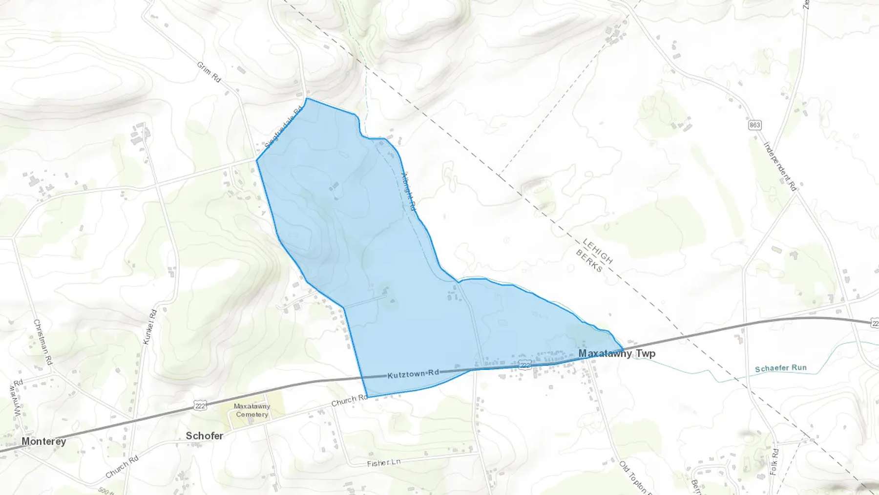Maxatawny, PA Cash heating Oil delivery map Map of the COD Fuel Oil delivery service area for Maxatawny, PA