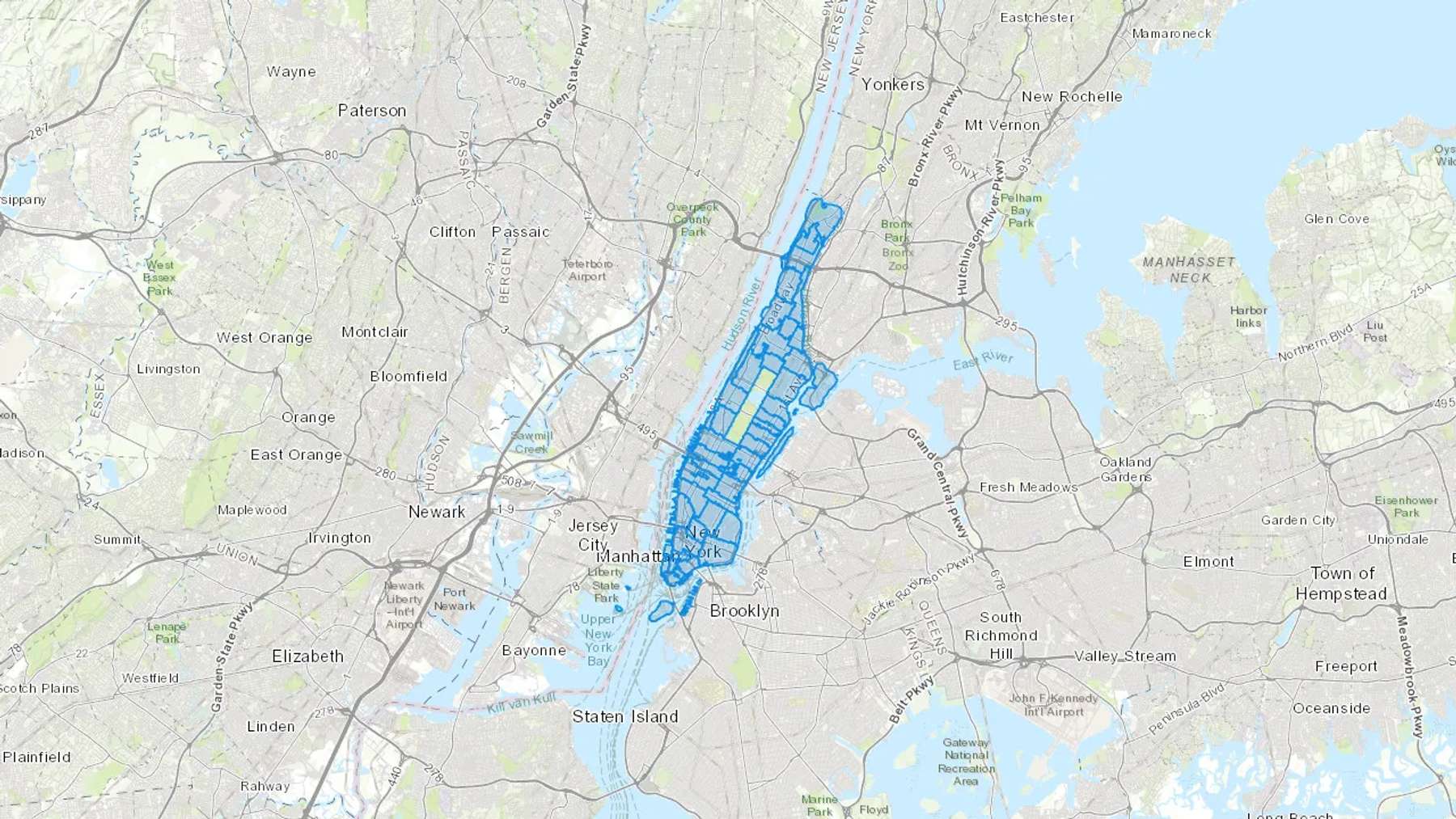 New York, NY Cash heating Oil delivery map Map of the COD Fuel Oil delivery service area for New York, NY