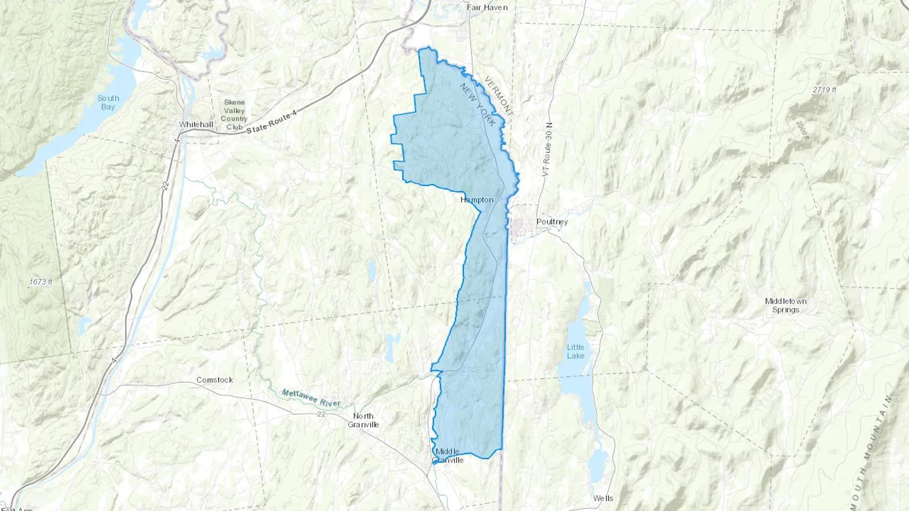 Hampton, NY Cash heating Oil delivery map Map of the COD Fuel Oil delivery service area for Hampton, NY