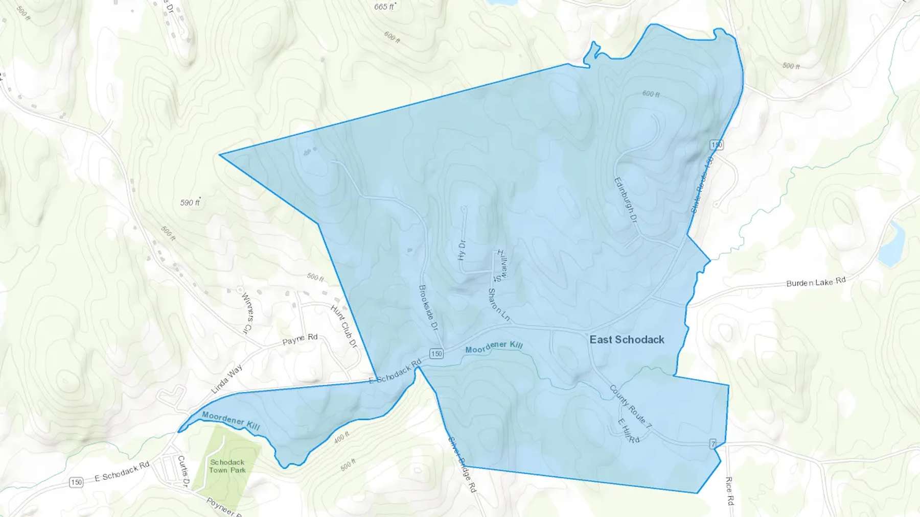 East Schodack, NY Cash heating Oil delivery map Map of the COD Fuel Oil delivery service area for East Schodack, NY