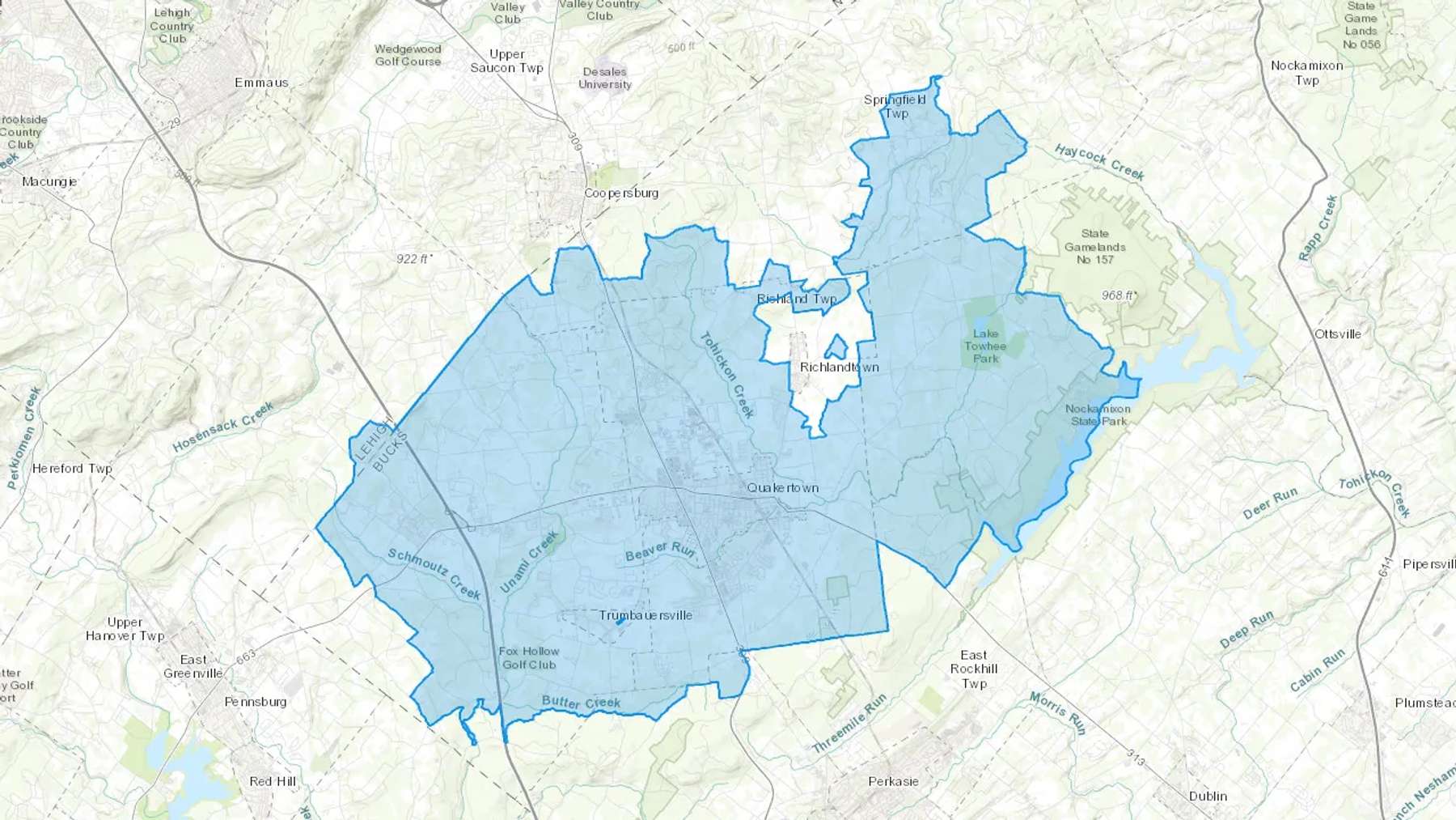 Zionhill, PA Cash heating Oil delivery map Map of the COD Fuel Oil delivery service area for Zionhill, PA