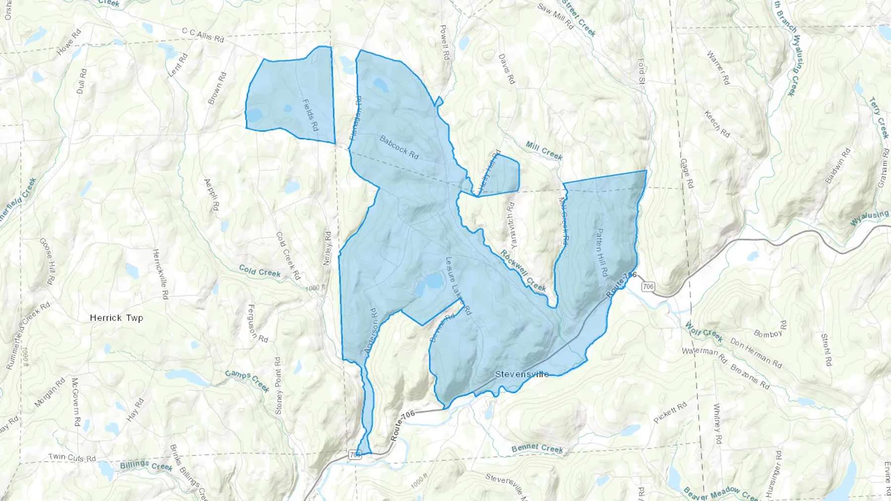Stevensville, PA Cash heating Oil delivery map Map of the COD Fuel Oil delivery service area for Stevensville, PA