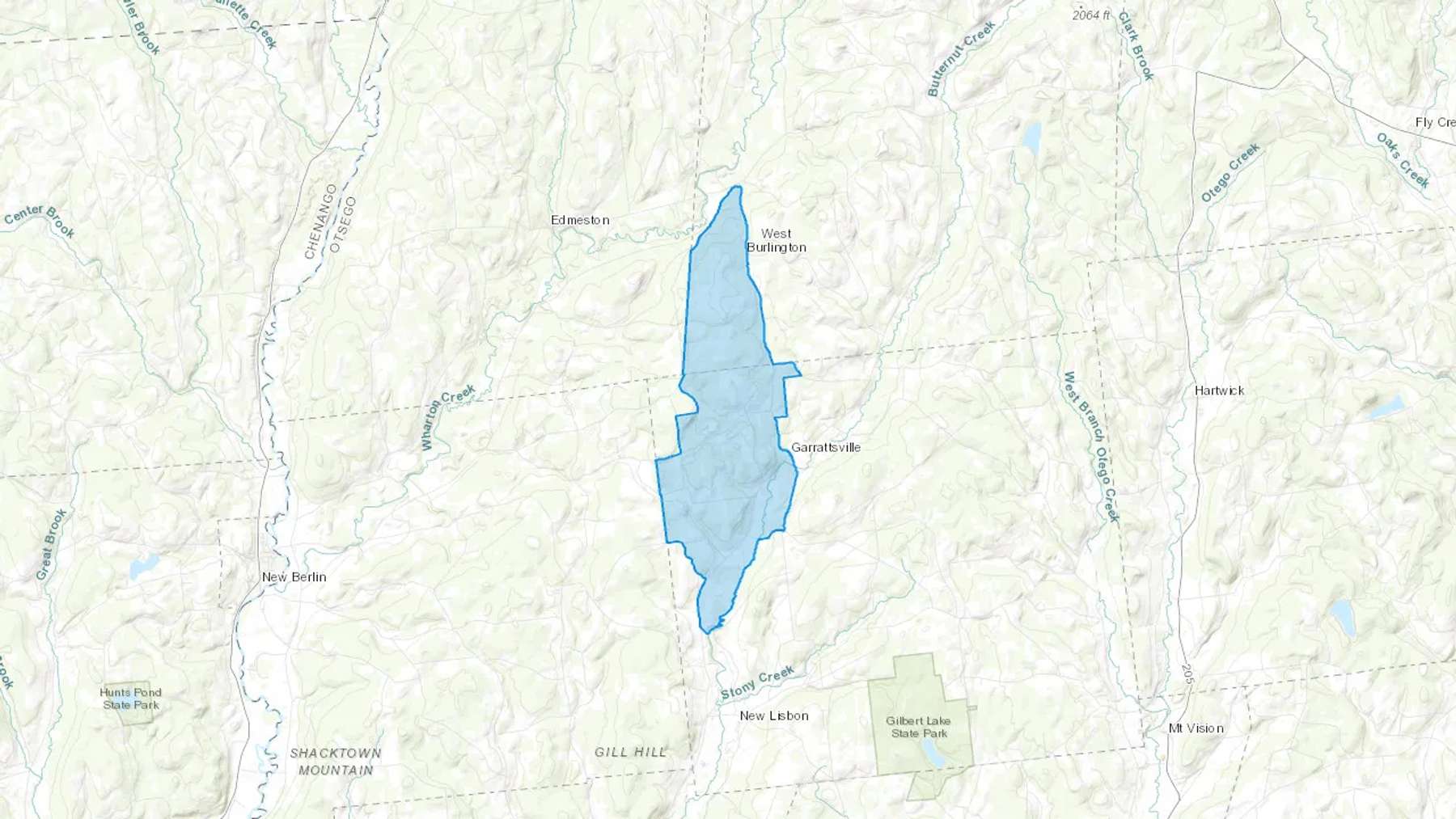 Garrattsville, NY Cash heating Oil delivery map Map of the COD Fuel Oil delivery service area for Garrattsville, NY