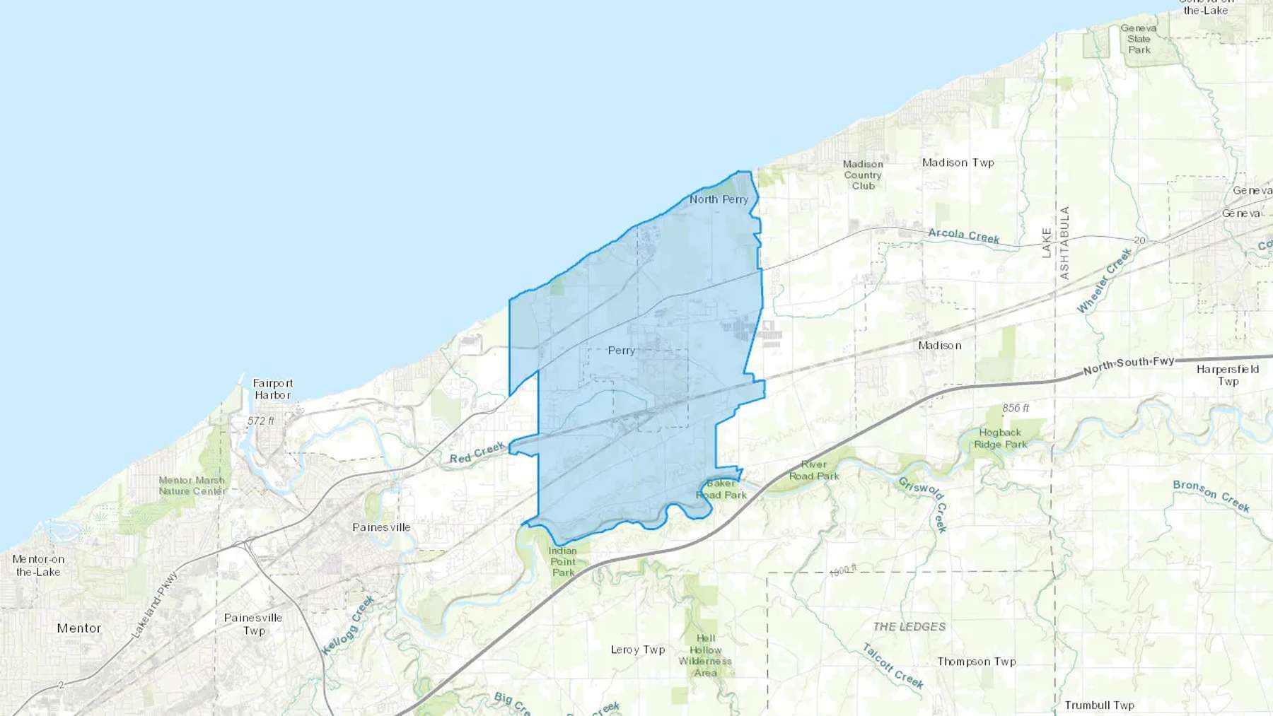 Perry, OH Cash heating Oil delivery map Map of the COD Fuel Oil delivery service area for Perry, OH