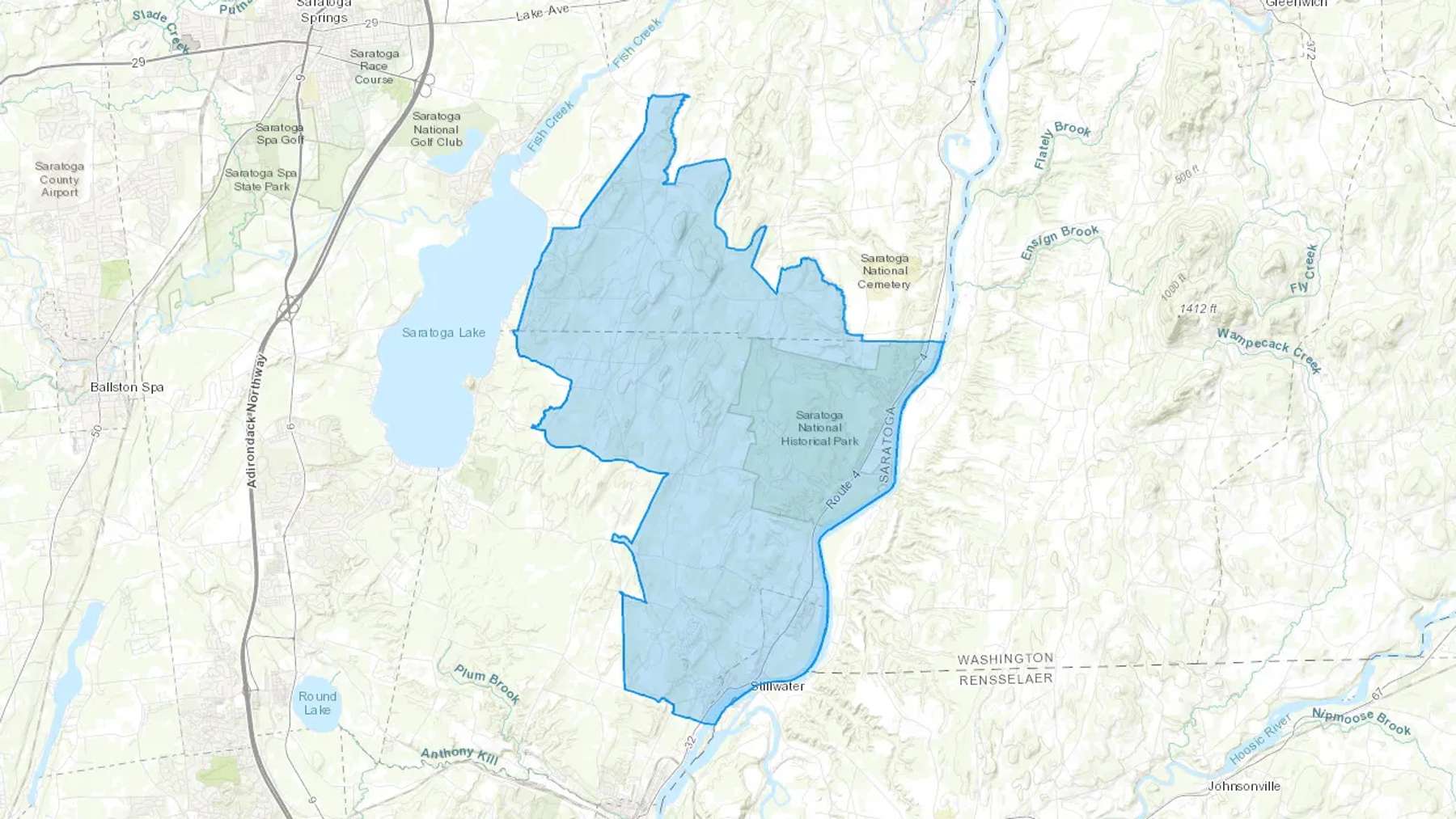 Stillwater, NY Cash heating Oil delivery map Map of the COD Fuel Oil delivery service area for Stillwater, NY