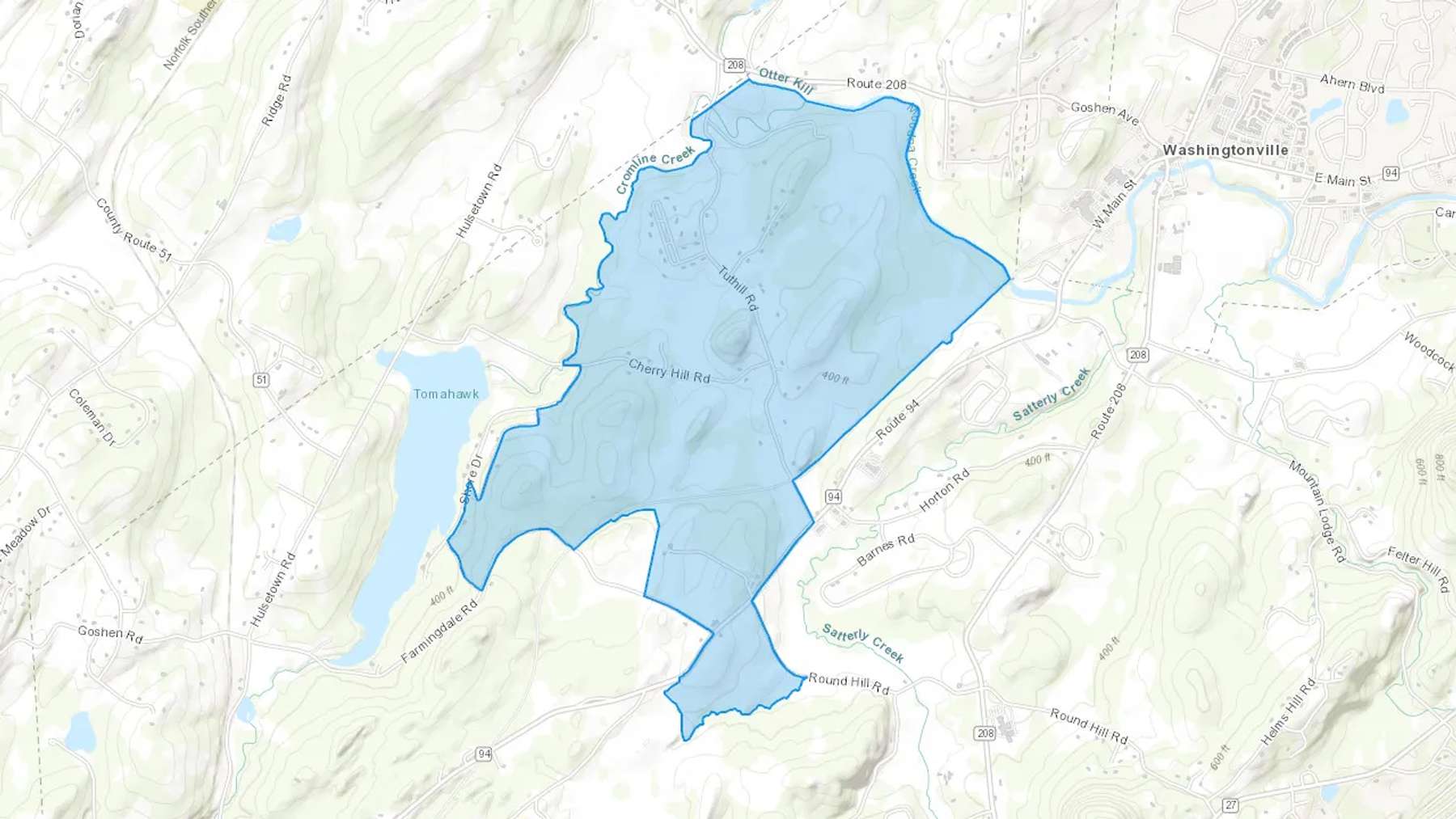 Blooming Grove, NY Cash heating Oil delivery map Map of the COD Fuel Oil delivery service area for Blooming Grove, NY