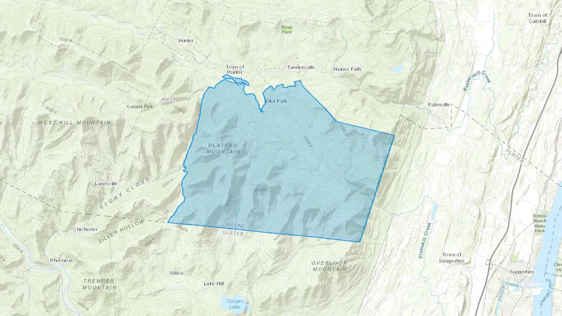 Elka Park, NY Cash heating Oil delivery map Map of the COD Fuel Oil delivery service area for Elka Park, NY