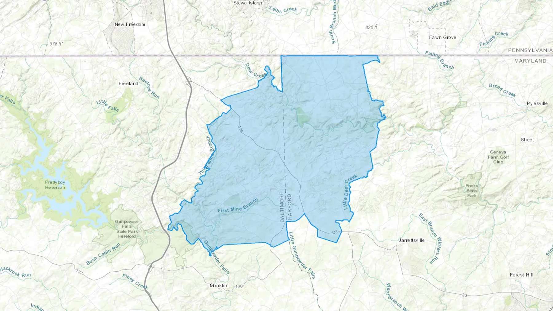 White Hall, MD Cash heating Oil delivery map Map of the COD Fuel Oil delivery service area for White Hall, MD
