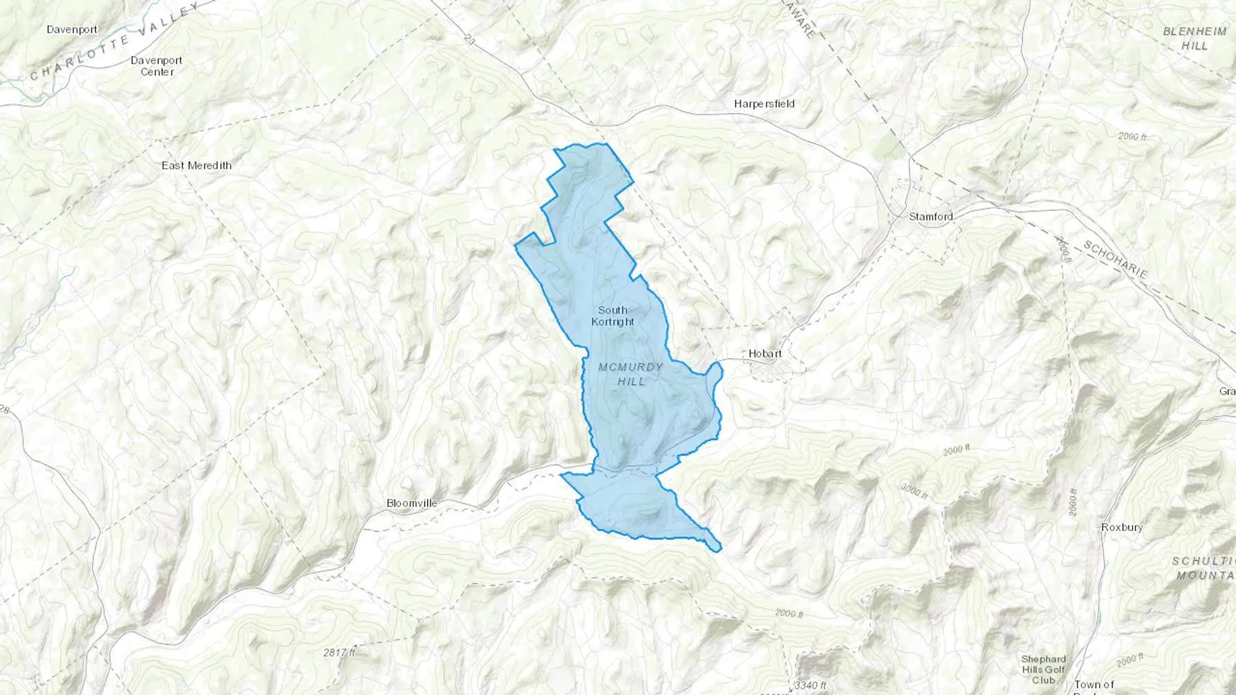 South Kortright, NY Cash heating Oil delivery map Map of the COD Fuel Oil delivery service area for South Kortright, NY