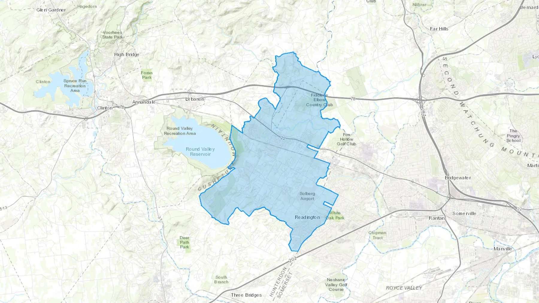 Whitehouse, NJ Cash heating Oil delivery map Map of the COD Fuel Oil delivery service area for Whitehouse, NJ