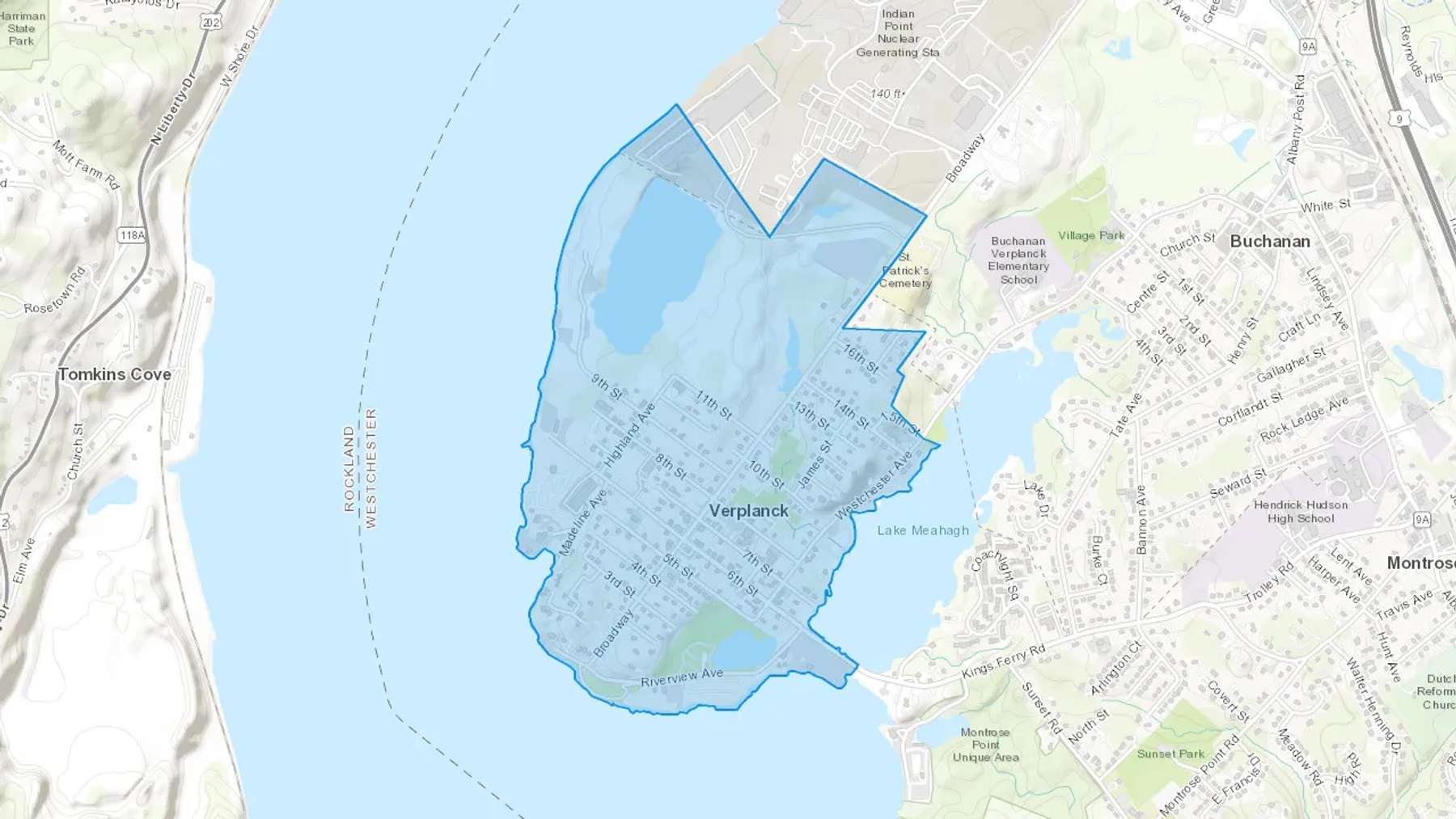Verplanck, NY Cash heating Oil delivery map Map of the COD Fuel Oil delivery service area for Verplanck, NY