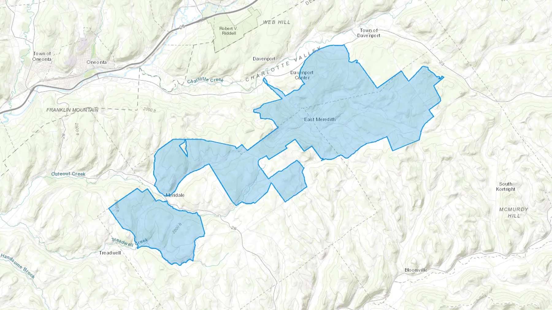 Davenport Center, NY Cash heating Oil delivery map Map of the COD Fuel Oil delivery service area for Davenport Center, NY