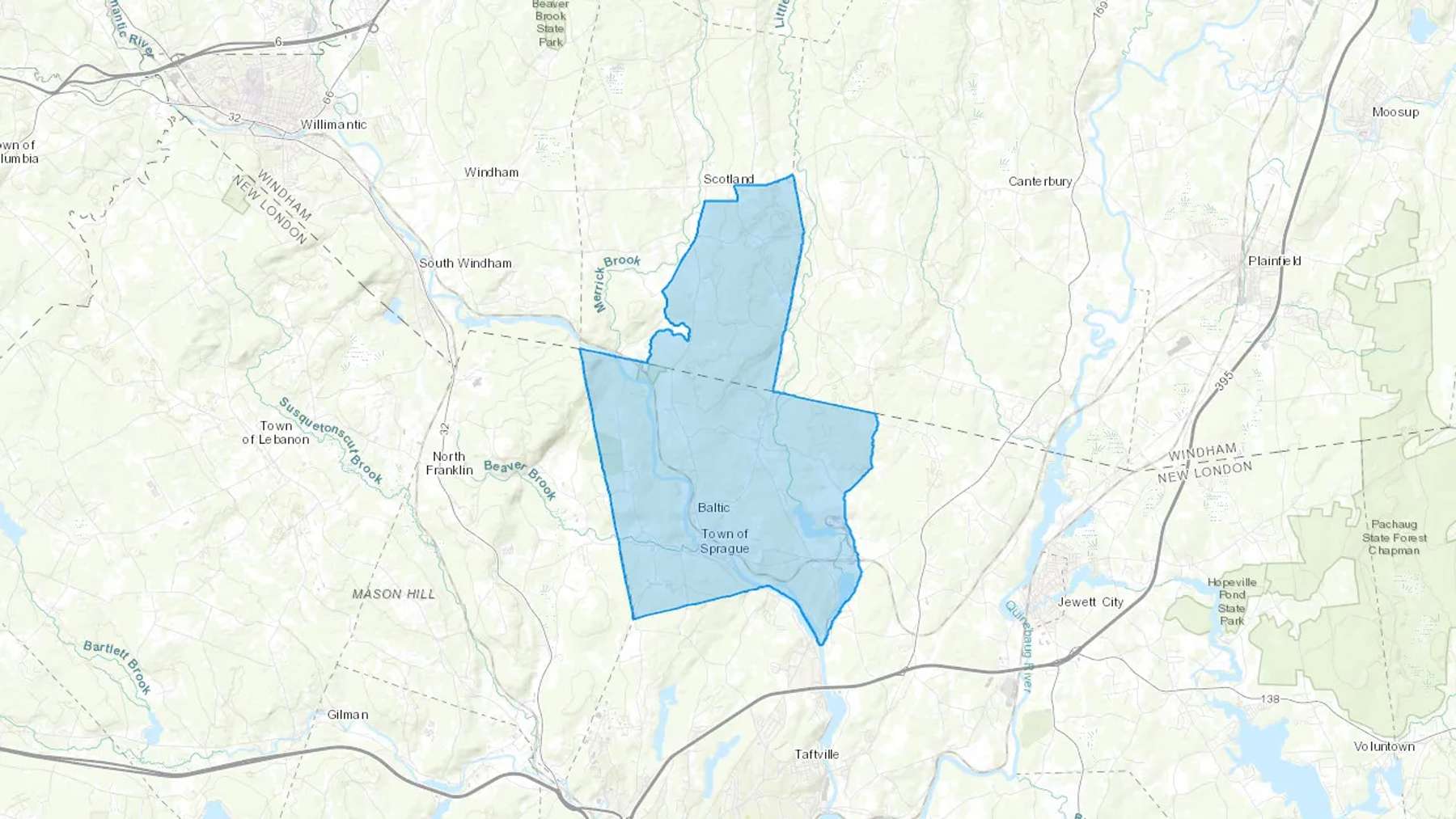 Baltic, CT Cash heating Oil delivery map Map of the COD Fuel Oil delivery service area for Baltic, CT